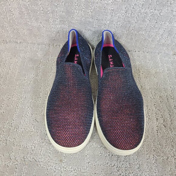 Rothy’s The Sneaker Kids Size US 4 Metallic Lattice Stitch Slip On Flat Shoes - Picture 2 of 9